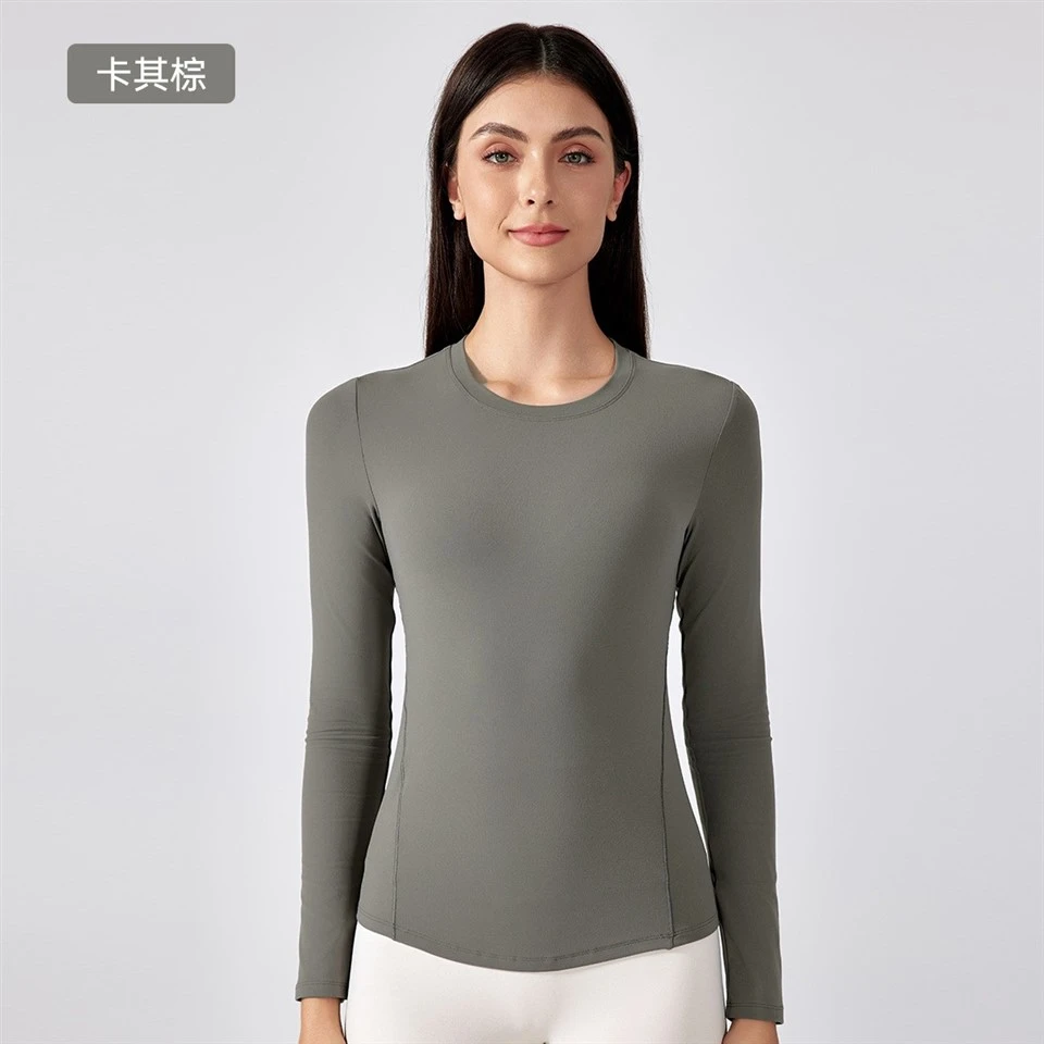 Slim-Fit Sculpting Top Naked-Feel Yoga Shirt Workout Long Sleeve High-Intensity Training Essential